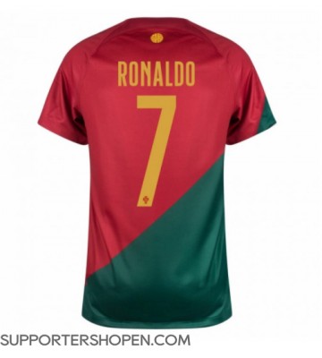 Portugal Cristiano Ronaldo #7 Hemma Matchtröja VM 2022 Kortärmad
